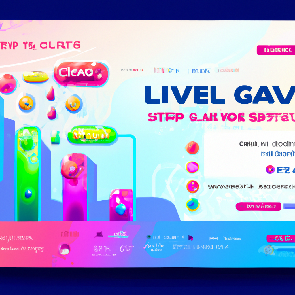 Screenshot: colorful level with neon hazards